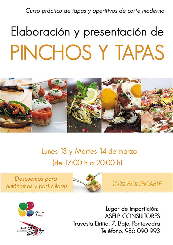 Curso tapas en Pontevedra