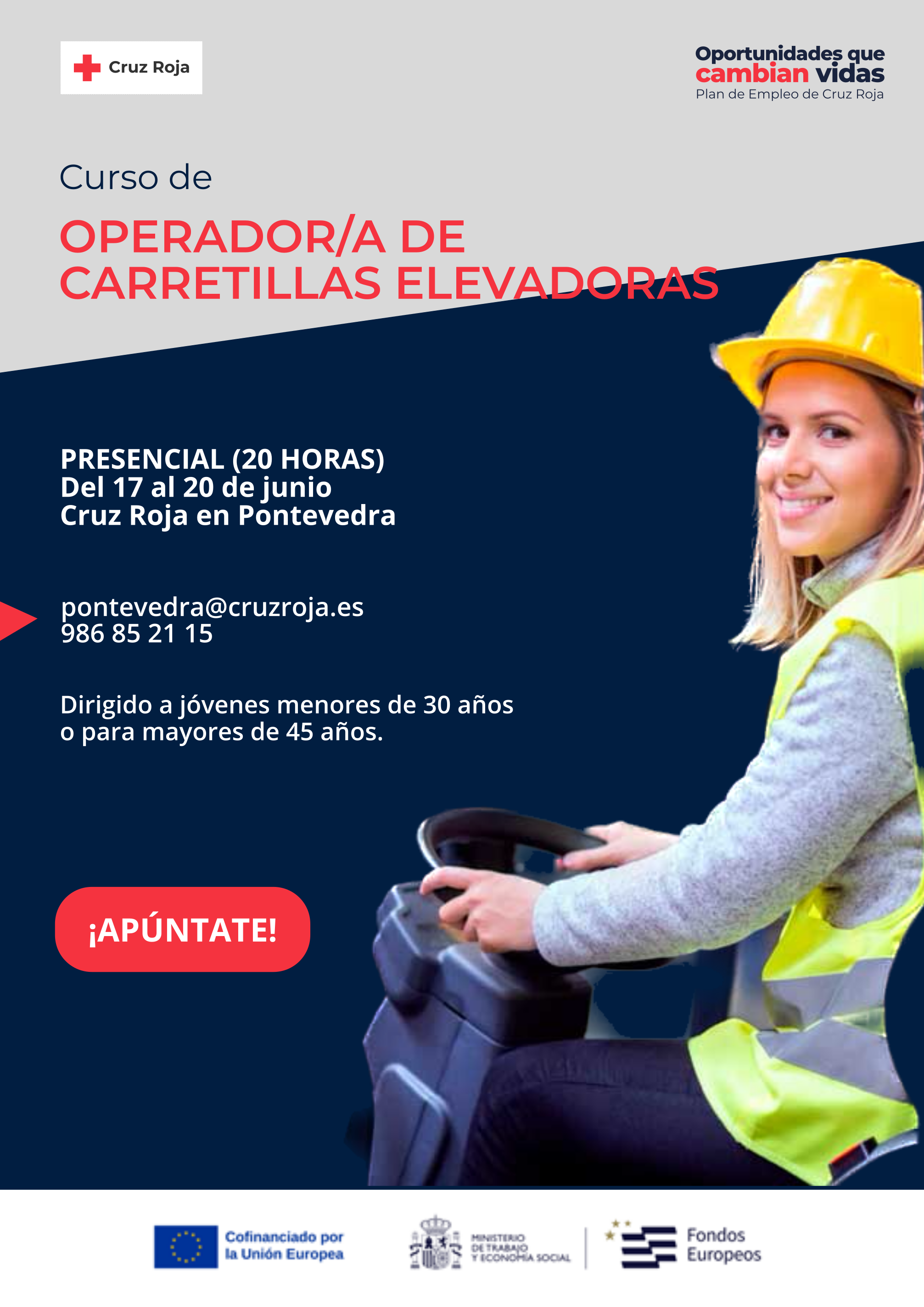 Curso carretilla elevadora Pontevedra 2025